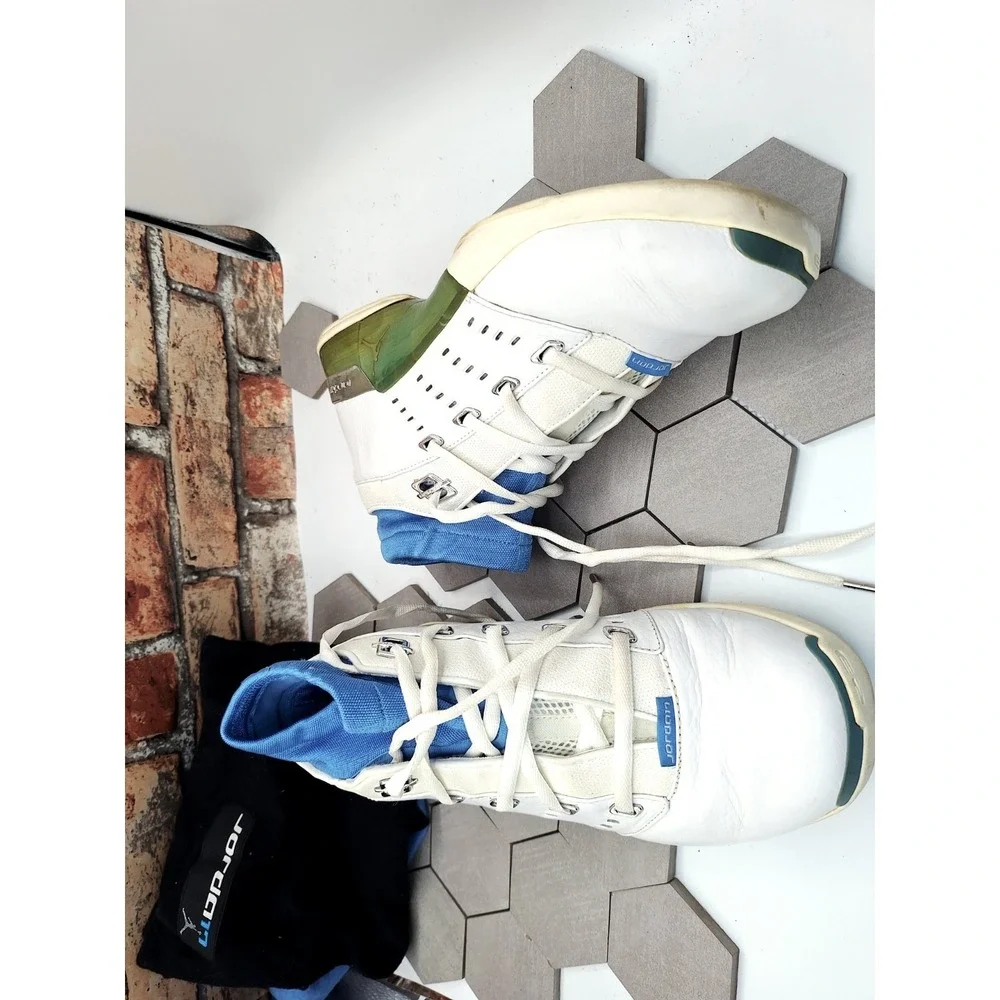 Men's Air Jordan 17 XVII Low University Blue 2002 Size 12 Rare Basketball Shoe